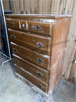 5, drawer dresser, 45 inches tall 30 inches wide