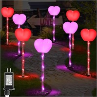 Valentine's Day Heart Shape Yard Sign, 8 Pack