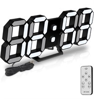 ($29) Deeyaple 3D LED Digital Wall Clock Modern