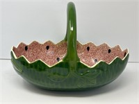 Ceramic Hand Painted Watermelon Basket