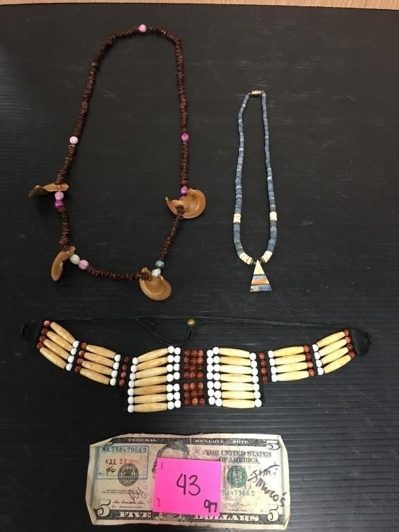 Lot of 3 Native Jewelry