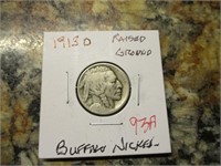 1913 D Buffalo Nickel, Raised Ground