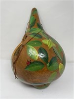 Large Hand Painted Gourd Bird House