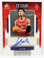 YAO MING AUTO SP SIGNS UPPER DECK CARD