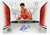YAO MING AUTOGRAPH SP GAMEUSED EDITION CARD