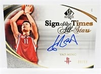 YAO MING AUTO SIGN OF THE TIME ALL-STARS CARD