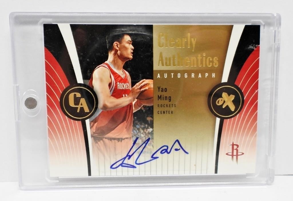 YAO  MING CLEARLY AUTHENTICS AUTOGRAPH 5/5