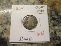 1834 Dime, Bust Type