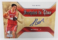 YAO MING SCRIPTED IN TIME SIGNED CARD