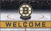 Boston Bruins Crumb Rubber Outdoor Mat - 18"x30"
