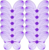 12 Pcs Fairy Butterfly Wings for Girls - PURPLE