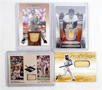 (4) GAME USED BAT INSERT CARDS - DUOS