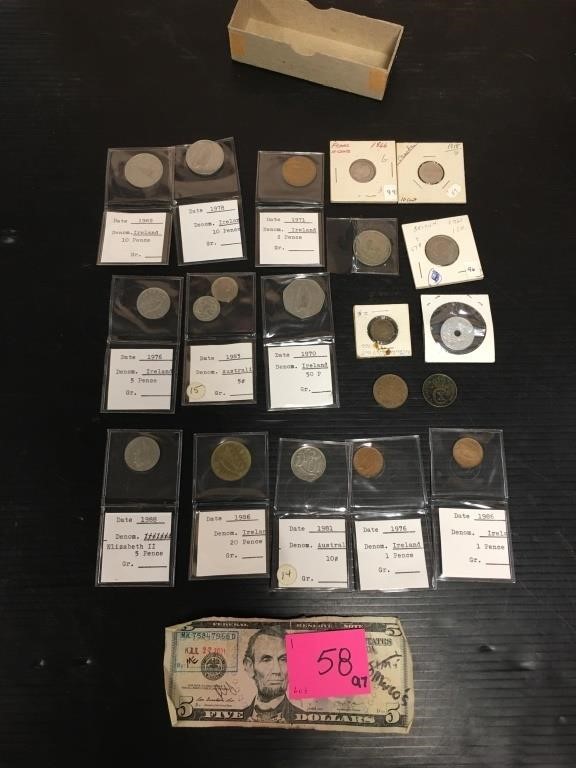 Mixed Lot of Old Foregin Coins