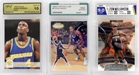 (3) BASKETBALL CARDS GRADED 9-10 MINT
