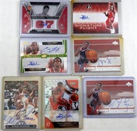 (7) BASKETBALL AUTOGRAPHED STAR CARDS