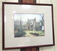 Framed Girrard Cottage Print