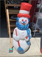 Vintage patriotic snowman blow mold Christmas