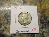 1934 D Quarter