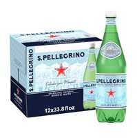 S.Pellegrino Sparkling Mineral Water, 12 Pack