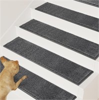 PURRUGS Peel&Stick Carpet StairTreads 8"x30", 15pk