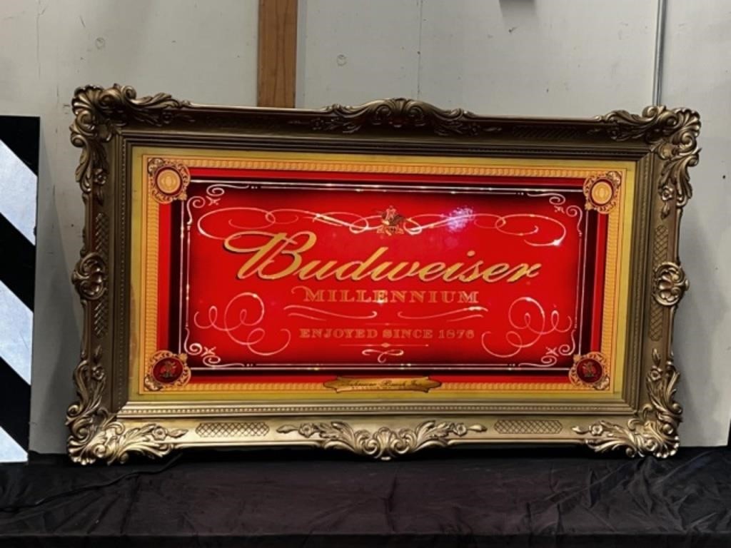Budweiser Millenium Lighted Beer Sign