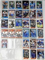 (58) AUTOGRAPHED FOOTBALL CARDS