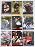 (14) AUTOGRAPHED GOLF CARDS