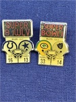 Super Bowl pin lot vintage