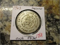 1963 Mexico One Peso