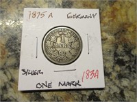 1875 A Germany One Mark Silver