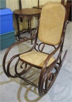 Bentwood Cane Seat Rocking Chair