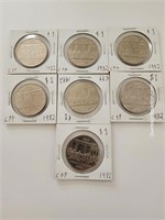1867-1982 Seven-Confederation $1.00 Pure Nickels C
