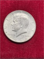 1964 D Kennedy half dollar 90% silver