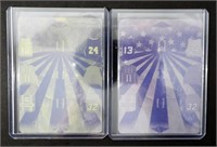 (2)2019LEAF IN THE GAME USED SPORTS PRINTING PLATE