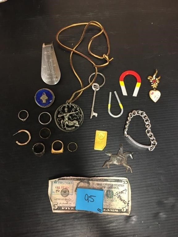 Lot of Costume Jewlery & Other Metal Pieces