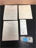 Lot of 4 Native American Homested Deeds