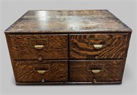 EARLY 20th CENTURY (4)-DRAWER OAK FILING CABINET