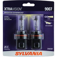 2 Sylvania 9007 XtraVision Halogen Headlight Bulbs