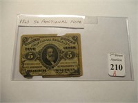 1863- 5 Cent Fractional Currency