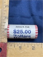 $25 Dollars Coins James Polk uncirculated