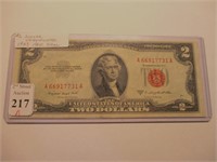 1953 $2 Silver Certificate Red Seal