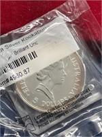 1oz .999 silver coin Australia Kookaburra $5 in