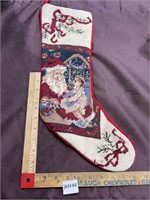 Stitched Christmas Santa Claus stocking