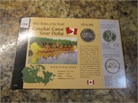 Canadian Canoe 1965 Silver Dollar