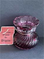 Cranberry Pilgrim Glass