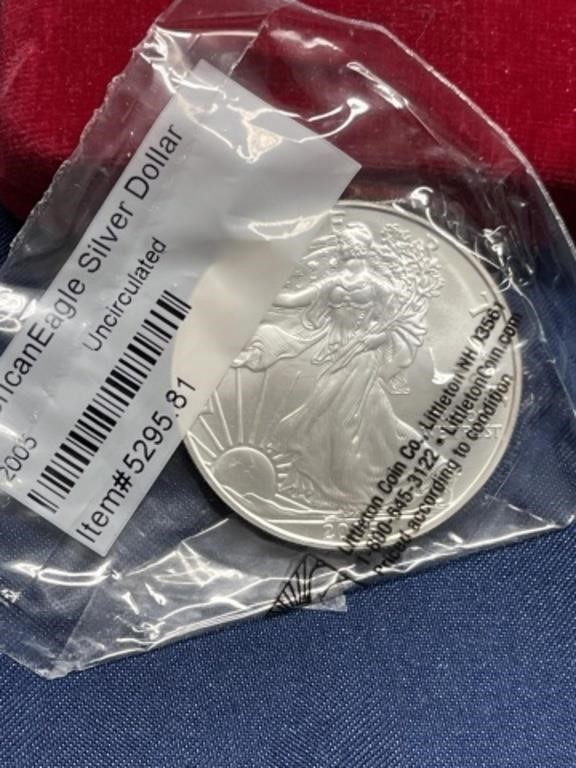 2005 1oz Silver coin American Eagle