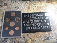 Great Britain 1971 Decimal Coin Set