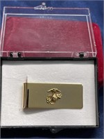 Marines money clip Gold tone