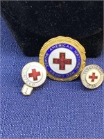 Red cross enamel pin lot nurse pin lot