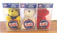 (3) Collectible Pepsi-Cola Bean Bears